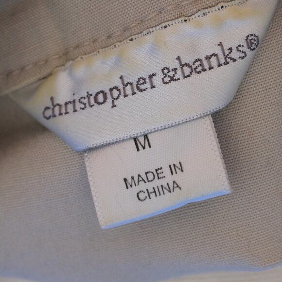 Christopher & Banks Women's Lightweight Jacket Faux Crystal Buttons Size Medium - Picture 14 of 16